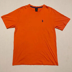 US Polo Assn Orange Mens Tshirt Mens Medium Shirt